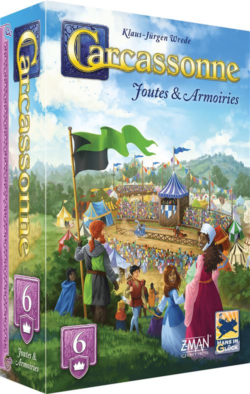 Jeu De Stratégie Asmodee Carcassonne : Joutes Et Armoiries 2025 – Extension Pour 2 À 6 Joueurs