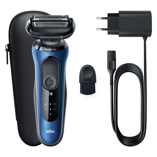 Rasoir Électrique Braun Series 6 61-B1000S Noir Et Bleu