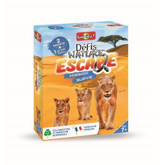 Jeu de cartes Bioviva Défis Nature Espace Mission survie