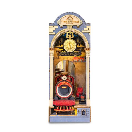 Rolife Multicolore Maquette Serre-Livres Book Nook Time Travel
