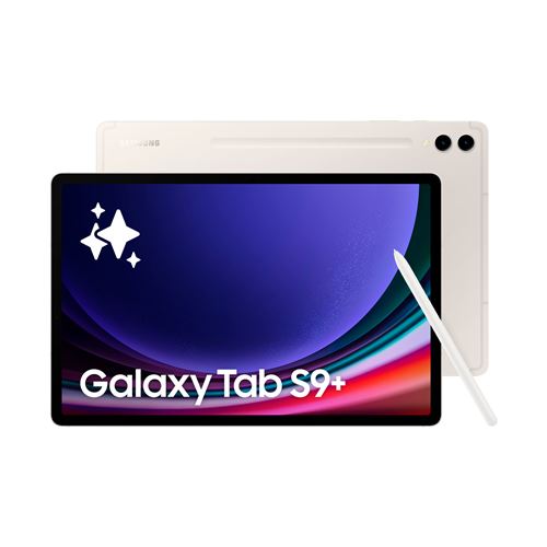 Tablette tactile Samsung Galaxy Tab S9+ 12.4" Wifi 256 Go Crème