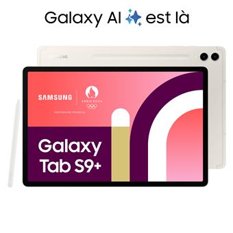 13% sur Tablette tactile Samsung Galaxy Tab S9+ 12.4 Wifi 256 Go Crème -  Tablette tactile - Achat & prix