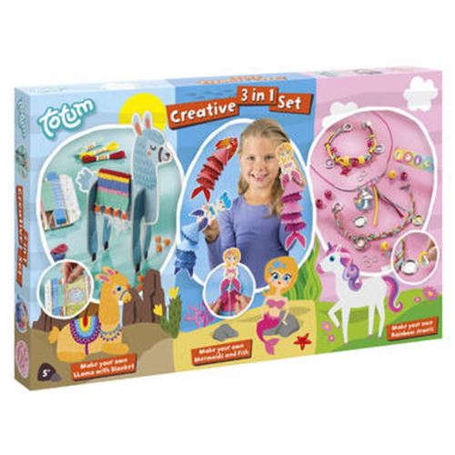 Kit créatif Totum 3 en 1 Licorne Sirène Lama