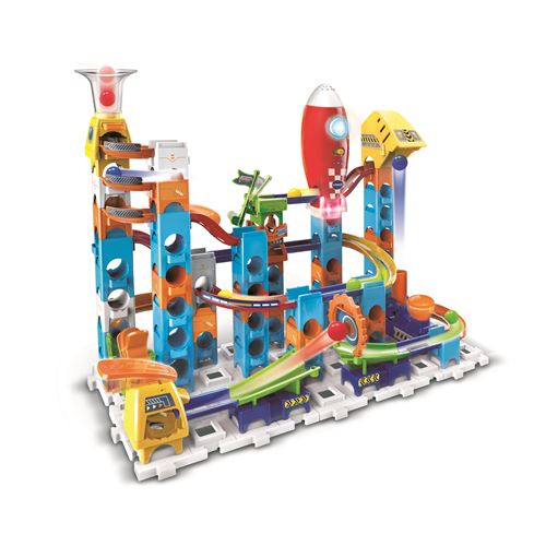 VTech Marble Rush Circuit à Billes Électronique Rocket Set Electronic M100E Jeu de Construction 79 Pièces 10 Billes Cadeau Enfant Dès Contenu en Français - vue 1