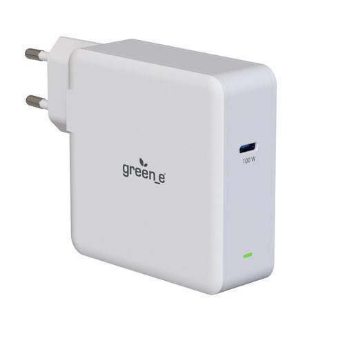 GREEN-E GR6102 - Chargeur Maison éco-conçu USB-C Basse consommation - 100W