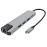 Adaptateur USB Type C vers HDMI 4K + Ethernet RJ45 + USB 3.0 + USB 3.1 On Earz Mobile Gear Gris_0
