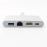 Adaptateur USB Type C vers HDMI 4K + Ethernet RJ45 + USB 3.0 + USB 3.1 On Earz Mobile Gear Gris_1
