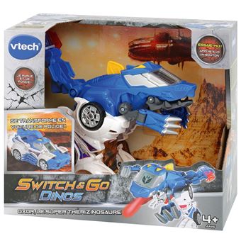 Véhicule transformable interactif Vtech Switch et Go Dinos Oxor Super Therisinosaure