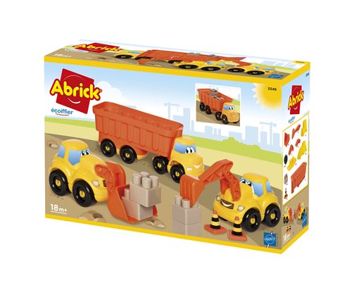 Jeu de construction Ecoiffier Abrick Camion Remorque