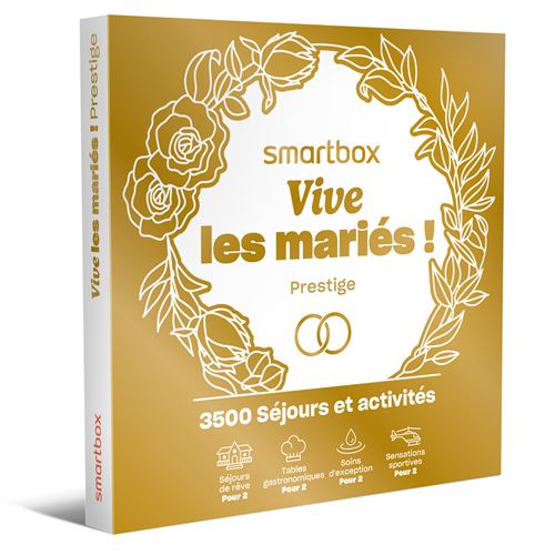 Coffret cadeau SmartBox Vive les mariés! Prestige