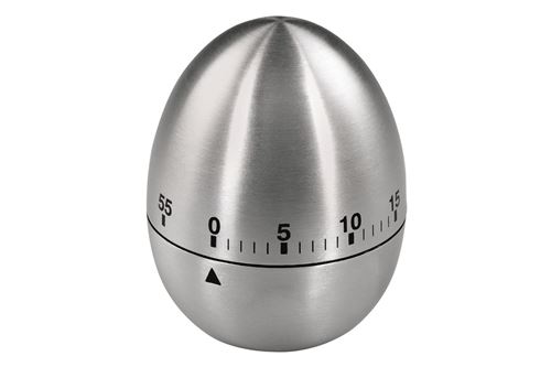 Xavax kurzzeitwecker eieruhr, analog, edelstahl, silber