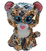 Peluche TY Flippables Taille S BC Le Léopard