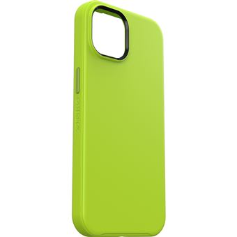 Coque antichoc OtterBox Symmetry + MagSafe pour iPhone 14 Jaune Vert