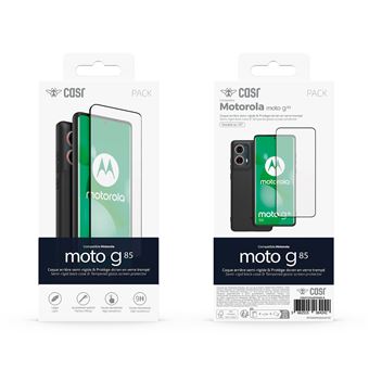 CASR Coque noire + PE pour Moto G85