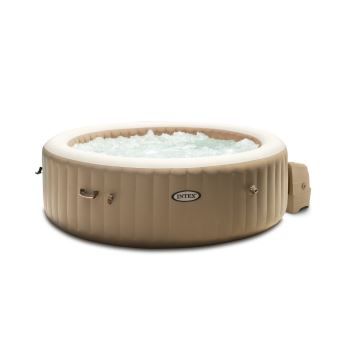 Spa gonflable PureSpa Sahara rond Bulles 4 places + Couverture thermique - Intex