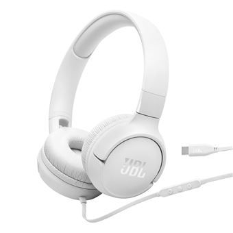 Casque supra-auriculaire filaire JBL Tune 520C Blanc - 1