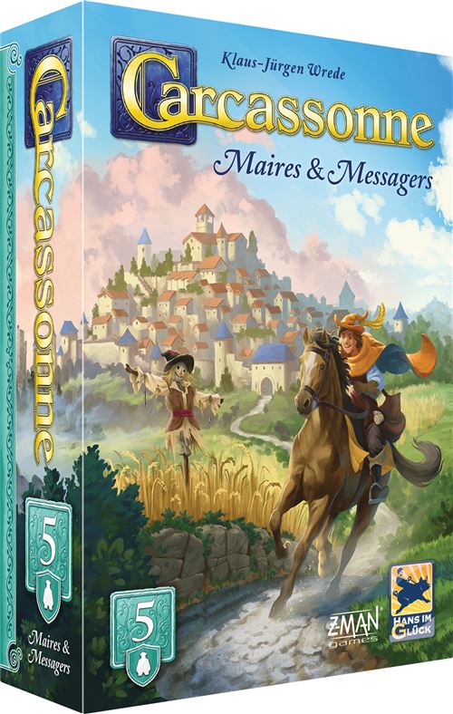 Jeu de Stratégie Asmodee CARC07Nasmodee – Extension 5 Maires et Monastères