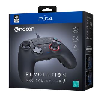 NACON REVOLUTION Pro Controller 3 - Manette de jeu - filaire - noir - pour PC, Sony PlayStation 4