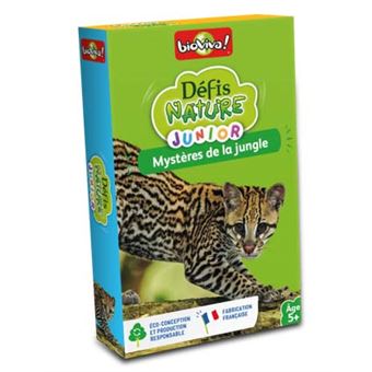 Jeu de cartes Bioviva Défis Nature Junior Mystères de la jungle