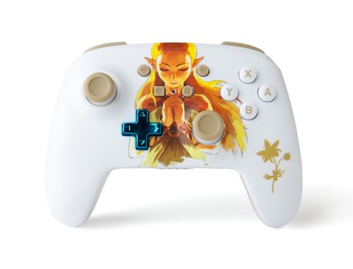 Manette Nintendo Switch Power A Princess Zelda Sans fil Blanche