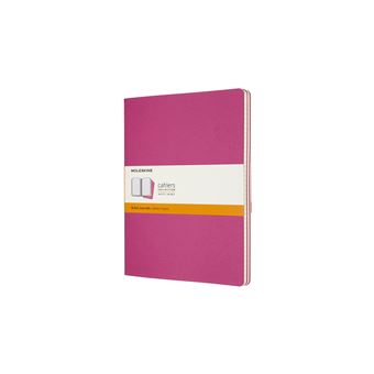 Set de 3 cahiers très grand format Moleskine lignés Rose