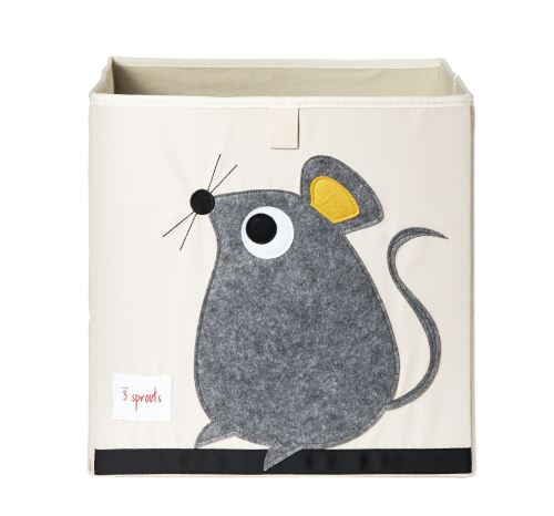 Cube de rangement jouets 3 Sprouts Souris