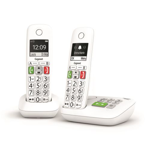 Téléphone fixe sans fil Gigaset E290A Duo Blanc