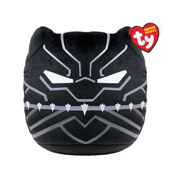 Peluche TY Marvel Squish a boos Small Black Panther Noir