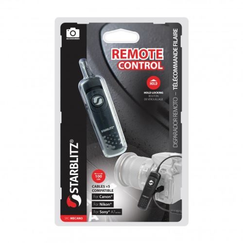 Déclencheur filaire Starblitz Mecano Noir pour Canon, Nikon, Sony