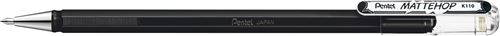 PENTEL - Roller gel encre opaque mate Mattehop, Noir