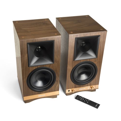 Enceintes amplifiées Hifi Bluetooth Klipsch The Sixes Walnut - Main Image