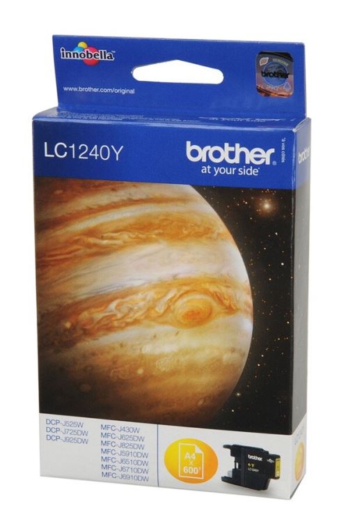 Brother LC1240YBP - Jaune - original - blister - cartouche d'encre - pour Brother DCP-J525, J725, J925, MFC-J430, J5910, J625, J6510, J6710, J6910, J825