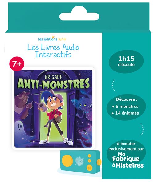 Livre audio interactif Lunii pour Ma Fabrique à Histoires Brigade Anti Monstres - vue 1