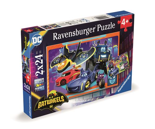 Puzzles 2 x 24 pièces : Prêt pour 'action Batwheels Ravensburger France - vue 4