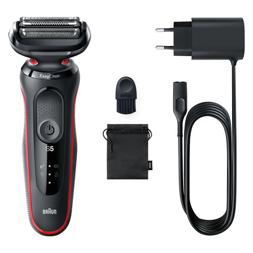 Rasoir Électrique Braun Series 5 51-R1000S Noir Et Rouge