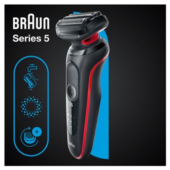 Rasoir électrique Braun Series 5 51-R1000s Noir et rouge