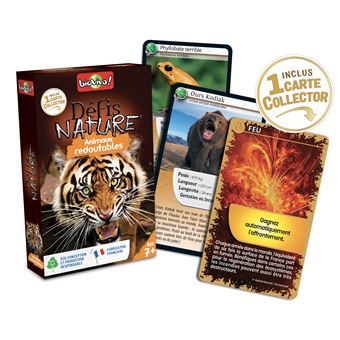 Jeu de cartes Bioviva Défis Nature Animaux Redoutables