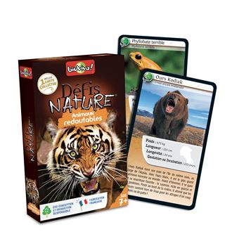 Jeu de cartes Bioviva Défis Nature Animaux Redoutables