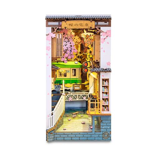 Robotime Maquette Rolife Serre Livres Book Nook Sakura Densya