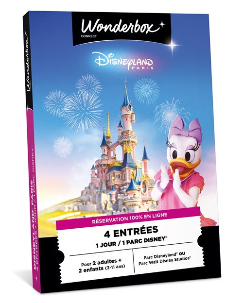 Coffret cadeau Connect Disneyland Paris en famille 2 Adultes et 2 Enfants