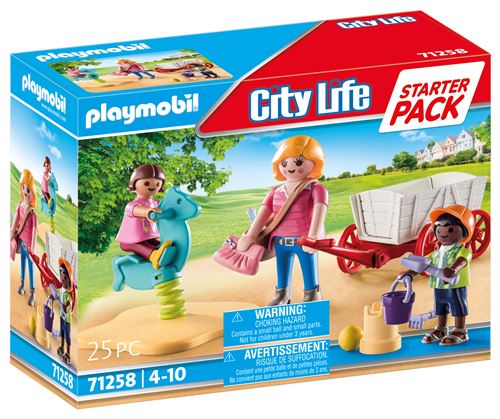 Playmobil City Life 71258 Starter Pack Nourrice avec enfants