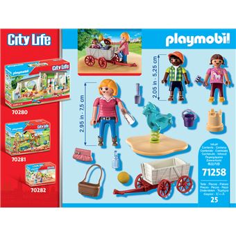 Playmobil City Life 71258 Starter Pack Nourrice avec enfants