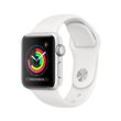 Apple Watch Series 3 38 mm Boîtier en Aluminium Argent avec Bracelet Sport Blanc