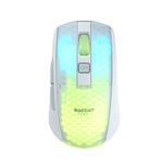 ROCCAT Burst Pro Air - Souris - ergonomique - optique - 6 boutons - sans fil - 2.4 GHz, Bluetooth 5.2 - récepteur sans fil USB - blanc