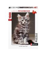 Puzzle 1000 pièces Nathan Le chaton Maine Coon