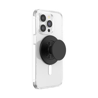 PopGrip pour iPhone Fixation Magnétique Bague et Support Universel Popsockets Noir