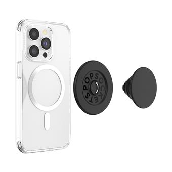 PopGrip pour iPhone Fixation Magnétique Bague et Support Universel Popsockets Noir