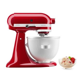 Bol Sorbetière pour Robot Artisan KitchenAid 5KSMICM Blanc - 1