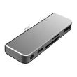 Hub USB-C On Earz Mobile Gear 5en1 : HDMI 4K, SD, Audio – Aluminium, Compact