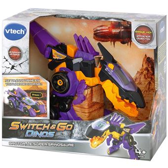 Véhicule transformable interactif Vtech Switch et Go Dinos Brutor Super Spinosaure